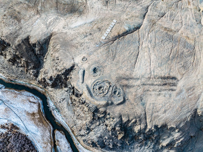 A scenic view of Kashgar Jierzankale Mudi