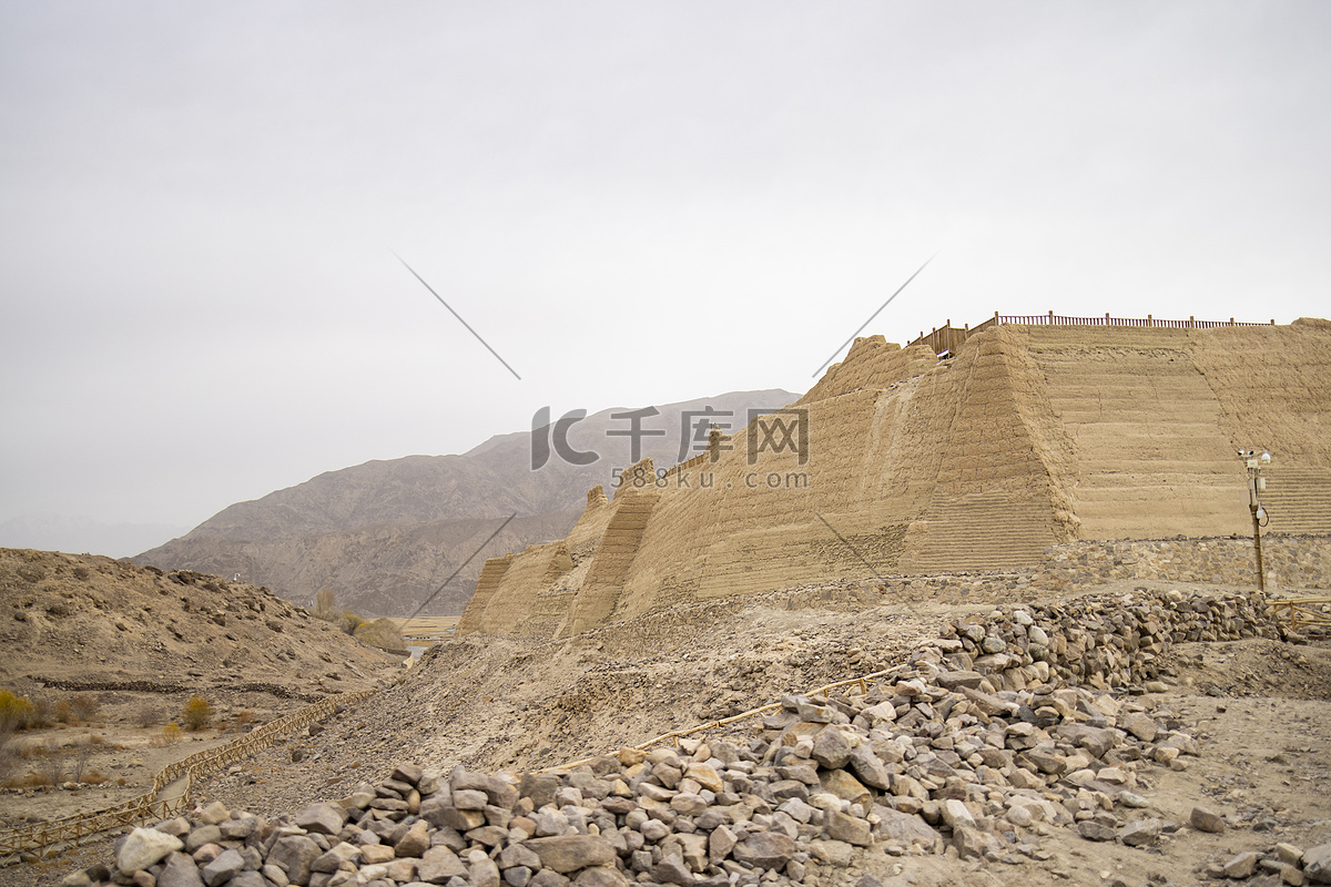 A scenic view of Kashgar Shitoucheng Yizhi