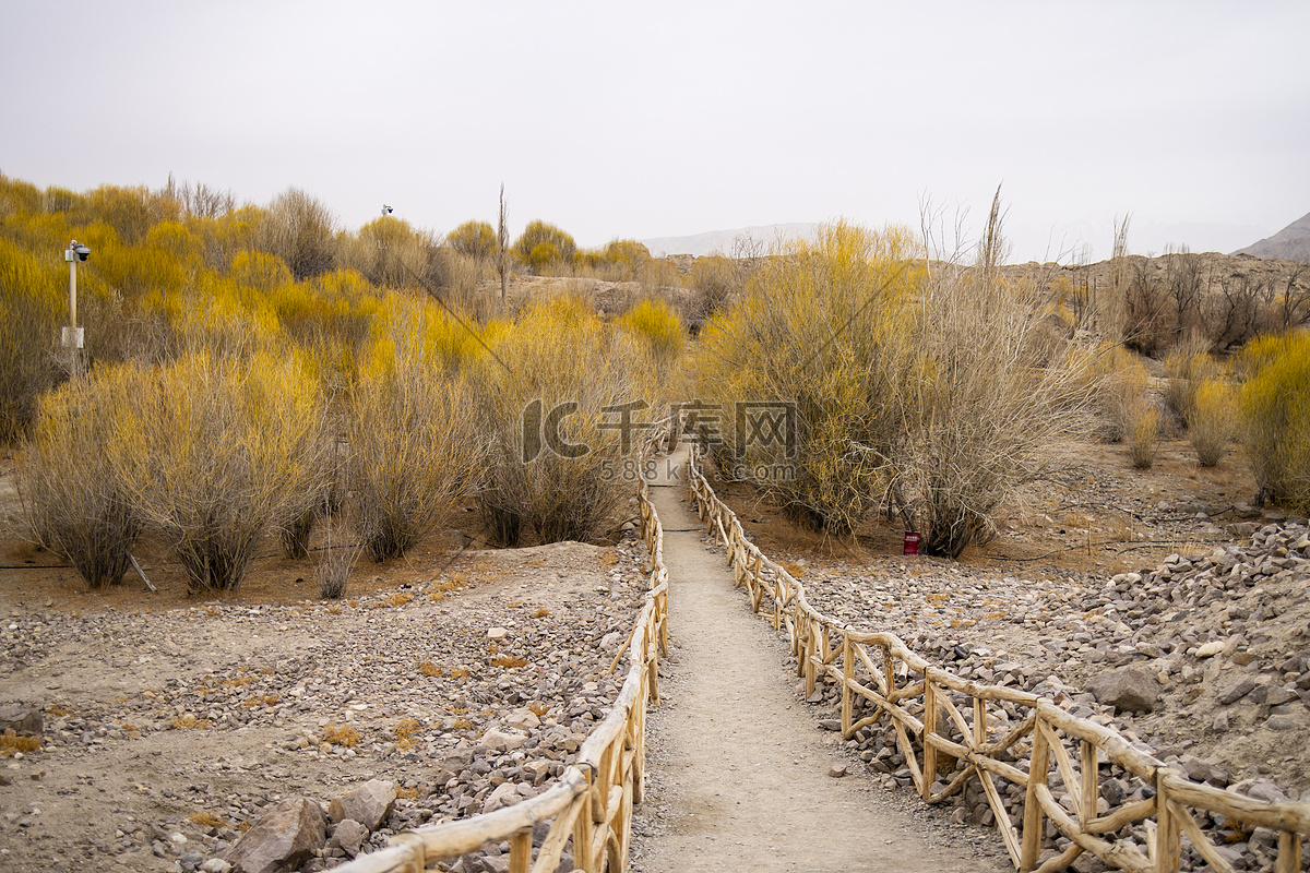 A scenic view of Kashgar Shitoucheng Yizhi
