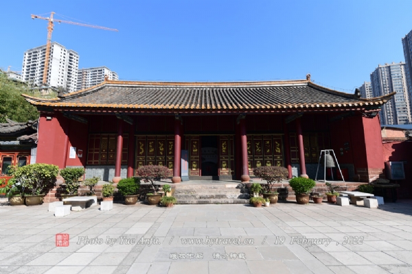 A scenic view of Kunming Anning Wenmiao