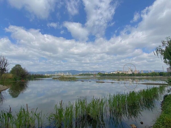 A scenic view of Kunming Daguanlou