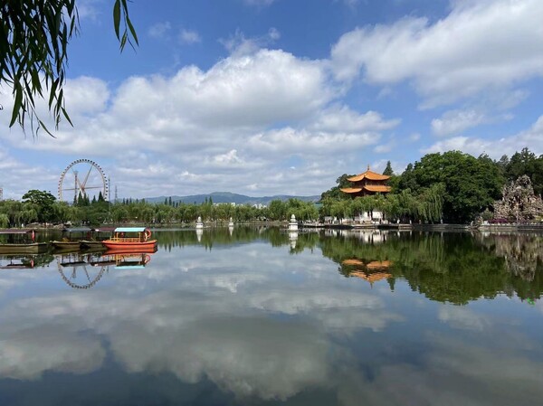 A scenic view of Kunming Daguanlou