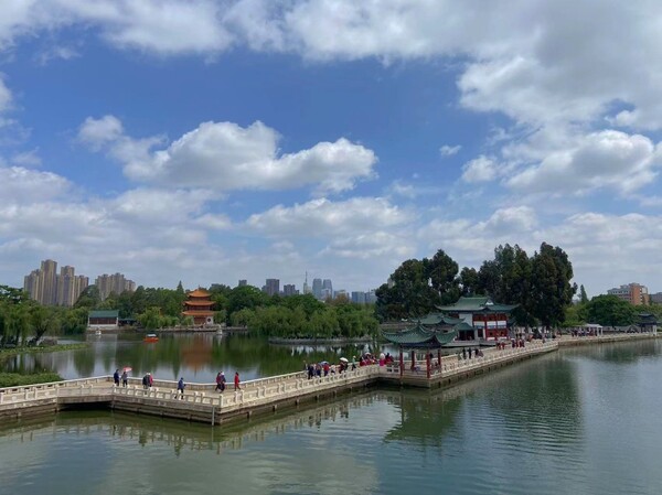 A scenic view of Kunming Daguanlou