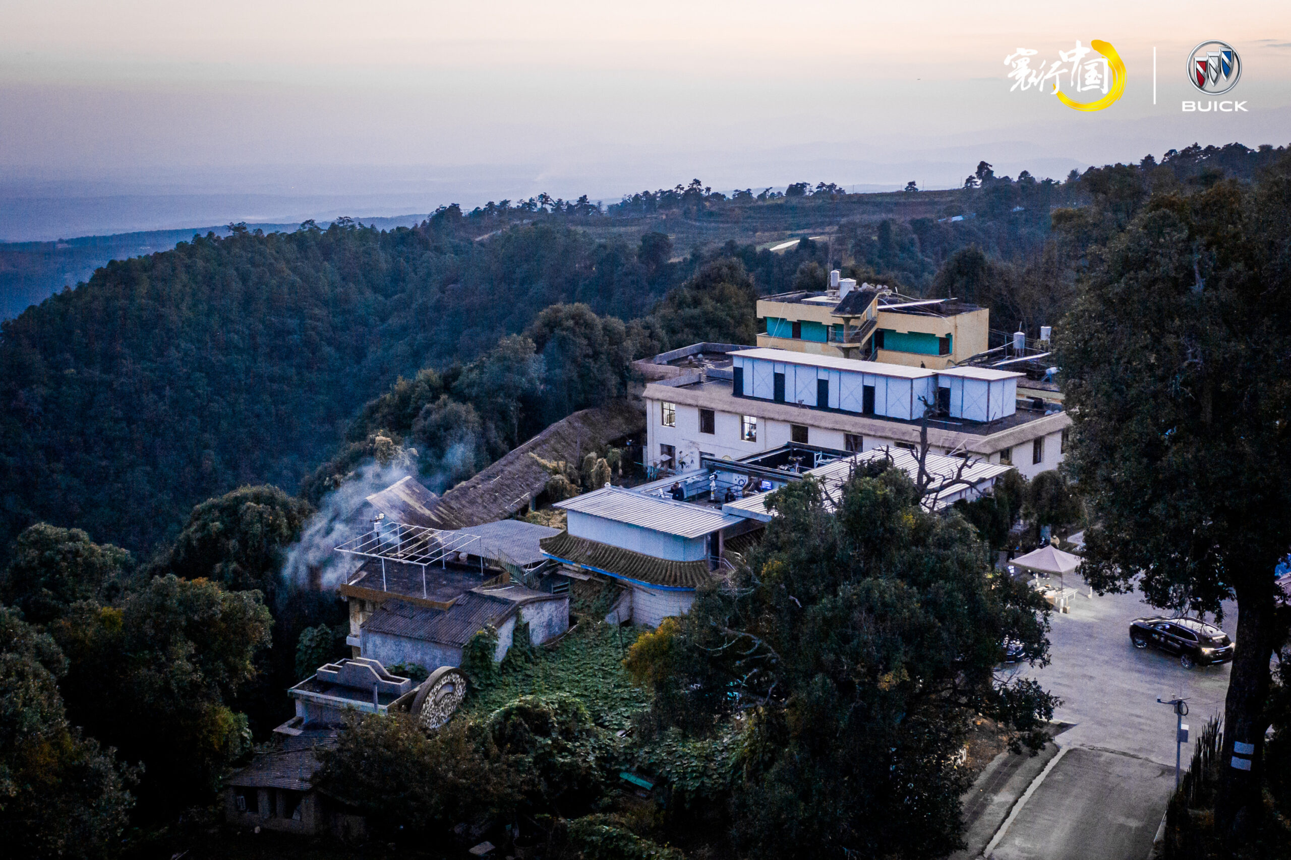 A scenic view of Kunming Fenghuangshan Tianwentai Jindai Jianzhu
