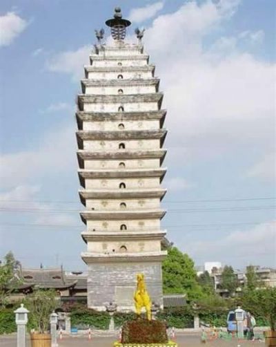A scenic view of Kunming Huiguangsi Ta He Changlesi Ta