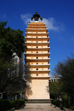 A scenic view of Kunming Huiguangsi Ta He Changlesi Ta