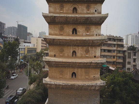 A scenic view of Kunming Huiguangsi Ta He Changlesi Ta