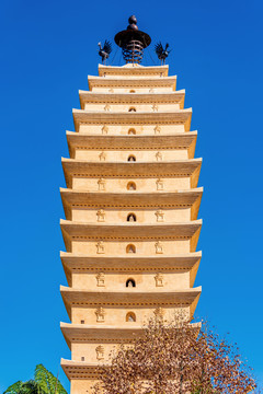 A scenic view of Kunming Huiguangsi Ta He Changlesi Ta