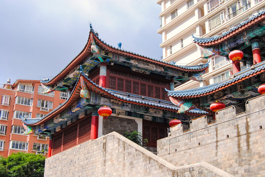 A scenic view of Kunming Huiguangsi Ta He Changlesi Ta
