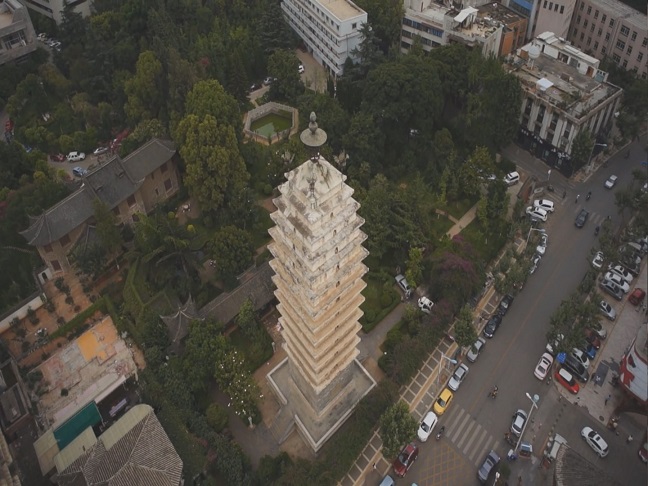 A scenic view of Kunming Huiguangsi Ta He Changlesi Ta