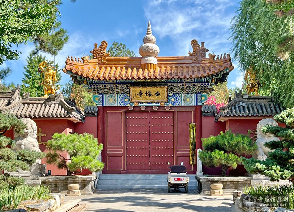 A scenic view of Langfang Daxinge Stone Pagoda