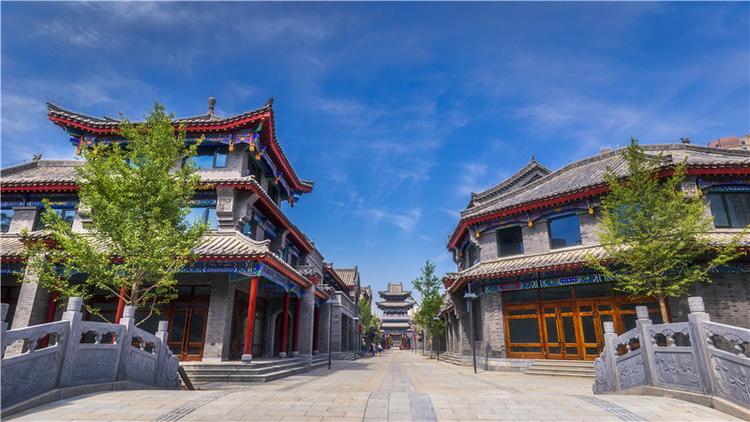 A scenic view of Lanzhou Fu Chenghuangmiao