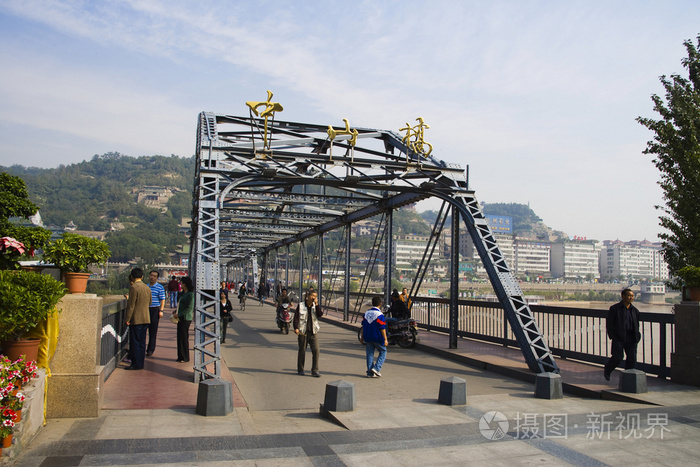 A scenic view of Lanzhou Huanghe Tieqiao