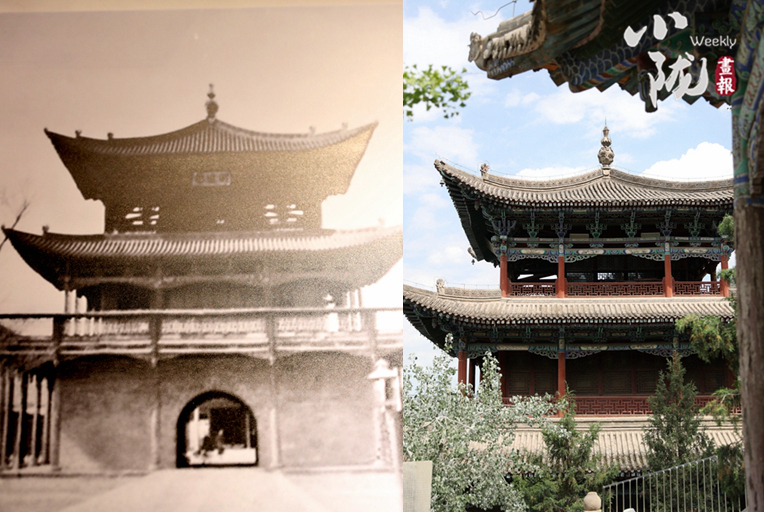 A scenic view of Lanzhou Wuquanshan Jianzhuqun