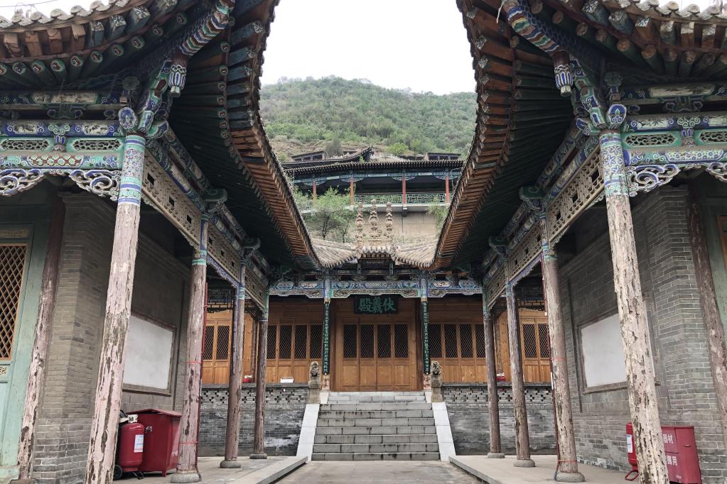 A scenic view of Lanzhou Wuquanshan Jianzhuqun
