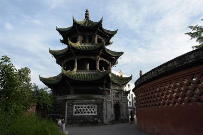 A scenic view of Leshan Jianwei Wenmiao