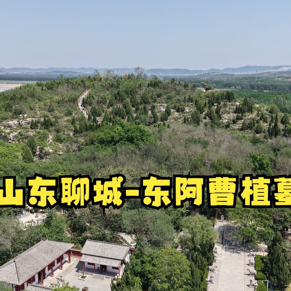 A scenic view of Liaocheng Caozhi Mu