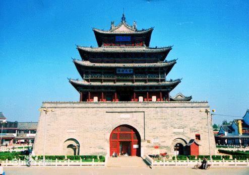 A scenic view of Liaocheng Guangyue Lou