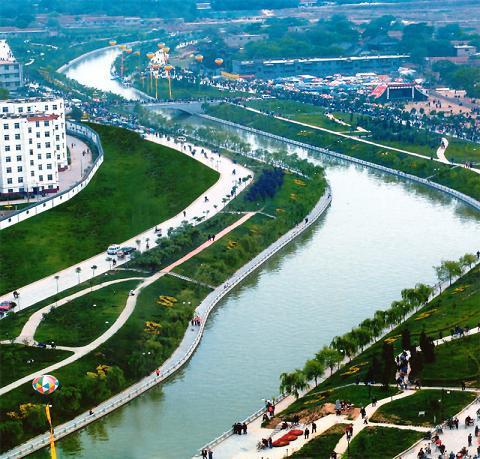 A scenic view of Liaocheng Tuqiao Zha Yizhi