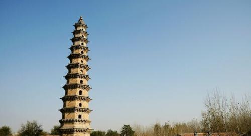A scenic view of Liaocheng Xingguo Si Ta