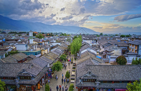 A scenic view of Lijiang Qina Gujianzhuqun