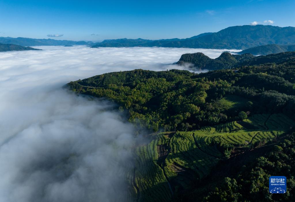 A scenic view of Lincang Liulanghe Mofangqun