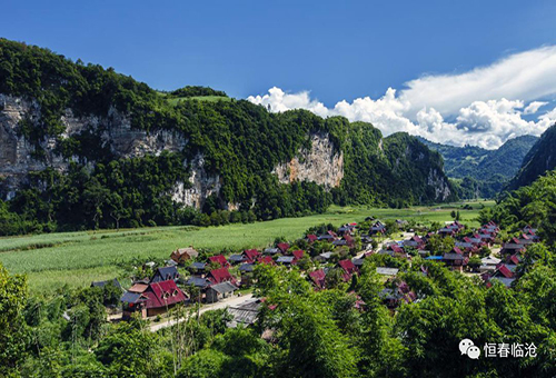 A scenic view of Lincang Shifodong Yizhi