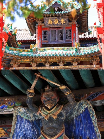 A scenic view of Linfen Dongxu Sanqing Temple Xiandian