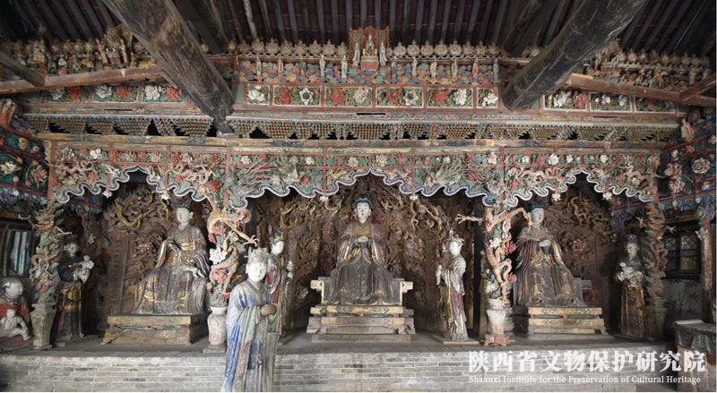A scenic view of Linfen Dongxu Sanqing Temple Xiandian