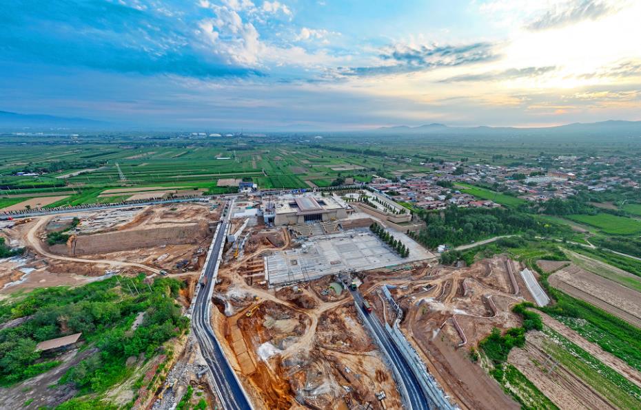 A scenic view of Linfen Dongxu Sanqing Temple Xiandian