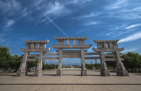A scenic view of Linfen Dongyang Houtu Temple