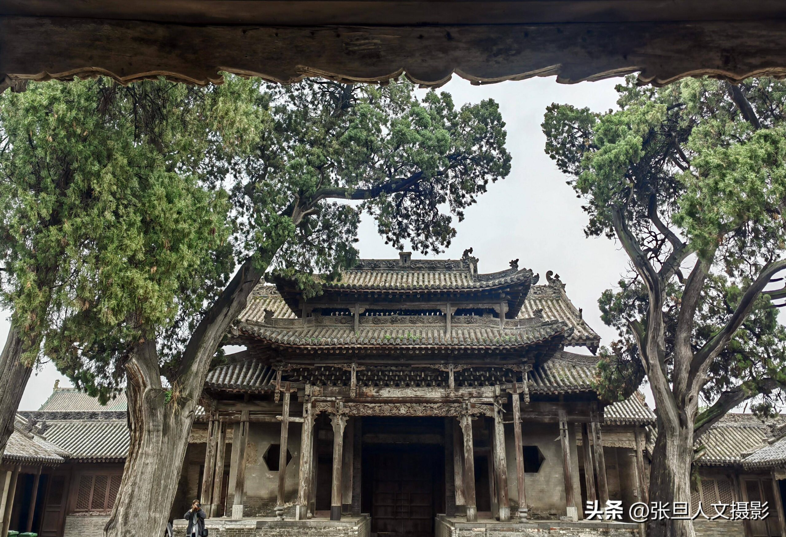 A scenic view of Linfen Fen Cheng Ancient Buildings