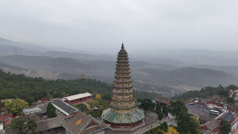 A scenic view of Linfen Guangsheng Temple