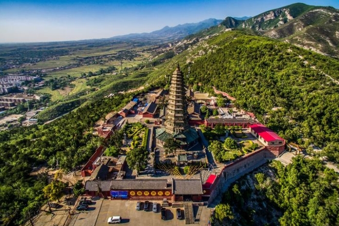 A scenic view of Linfen Guangsheng Temple