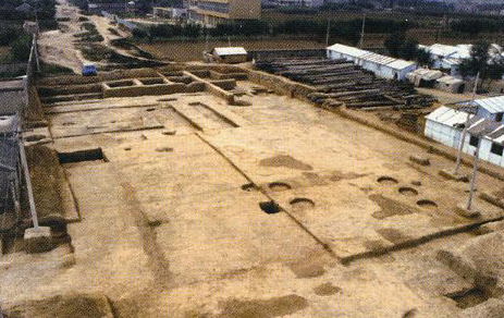 A scenic view of Linfen Houma Jinguo Ruins