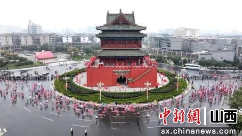 A scenic view of Linfen Huozhou Drum Tower