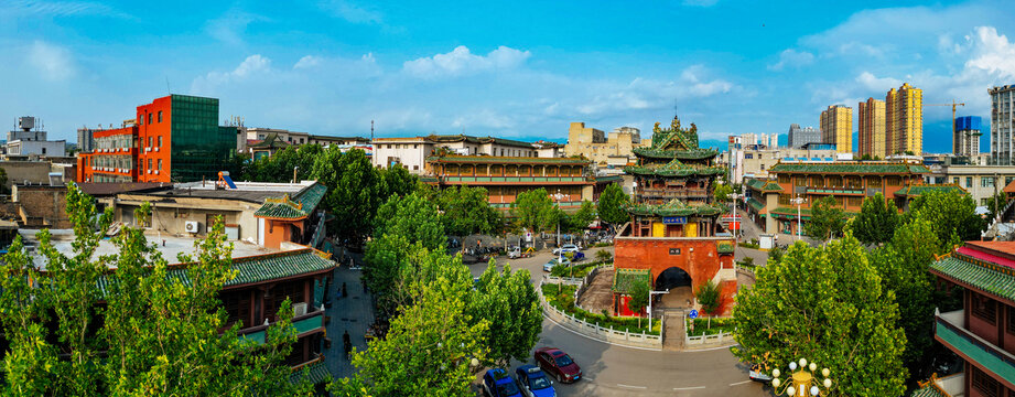 A scenic view of Linfen Huozhou Drum Tower