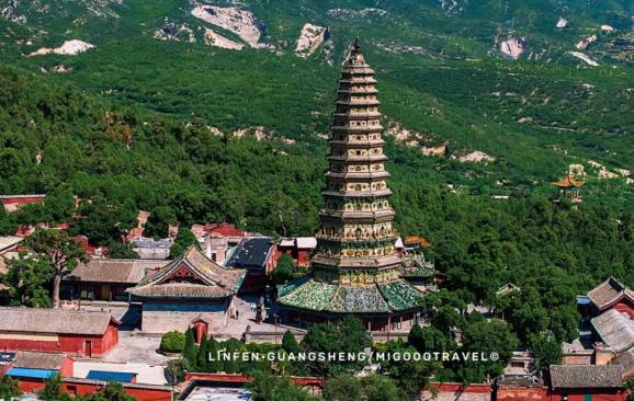 A scenic view of Linfen Huozhou Guanyin Temple