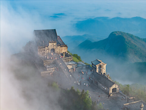 A scenic view of Linfen Huozhou Zhusheng Temple