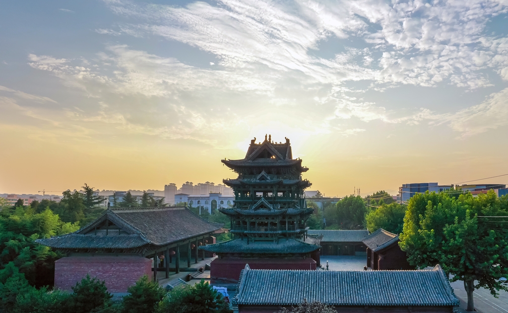 A scenic view of Linfen Nanhan Dongyue Temple