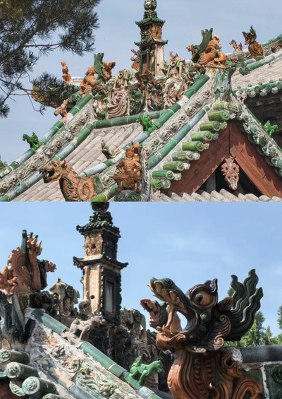 A scenic view of Linfen Nanhan Dongyue Temple
