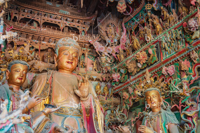 A scenic view of Linfen Qianfo An