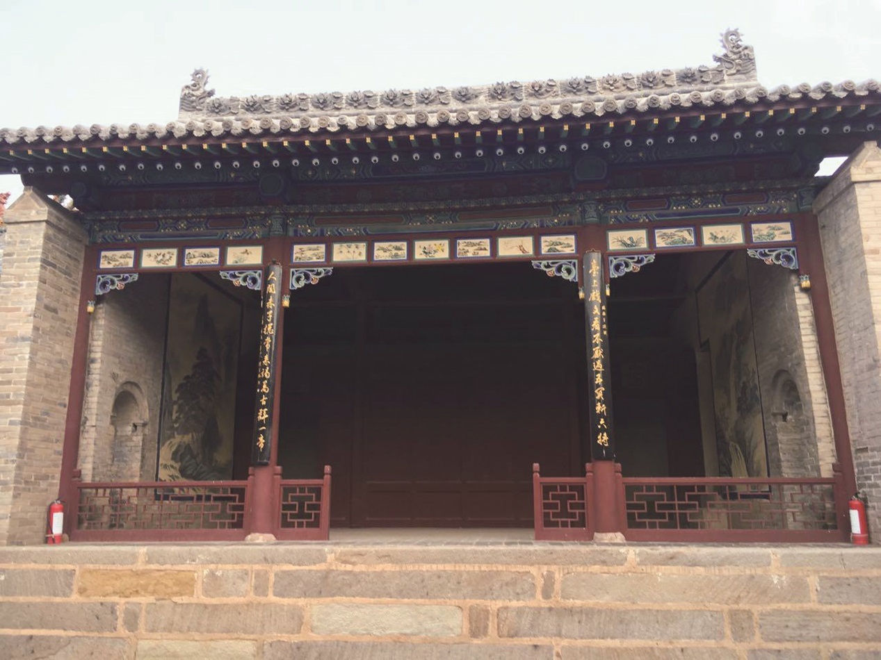 A scenic view of Linfen Reliu Guandi Temple