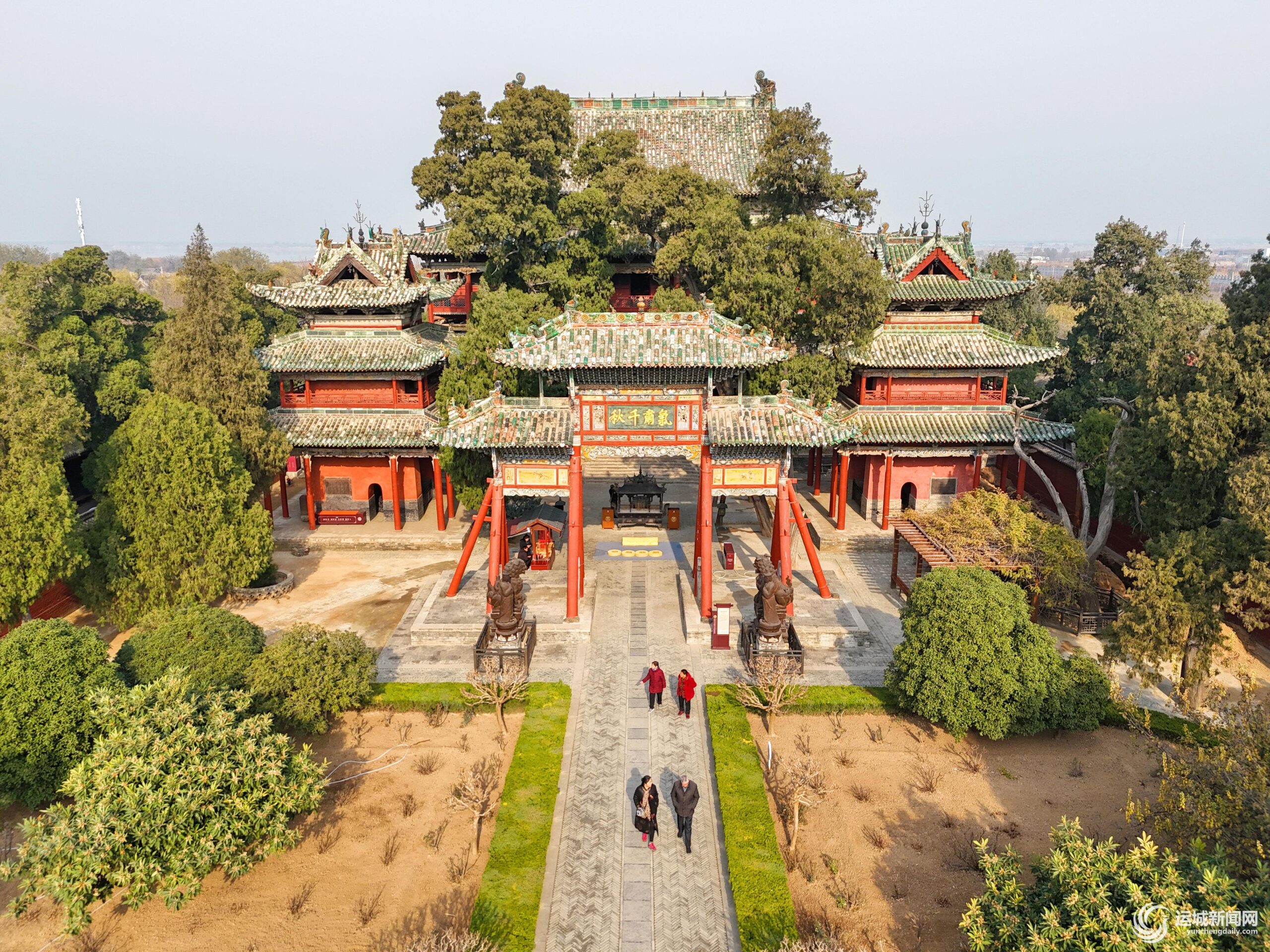 A scenic view of Linfen Reliu Guandi Temple