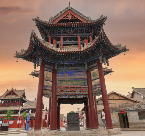 A scenic view of Linfen Shi Si Paifang And Mu Si Paifang