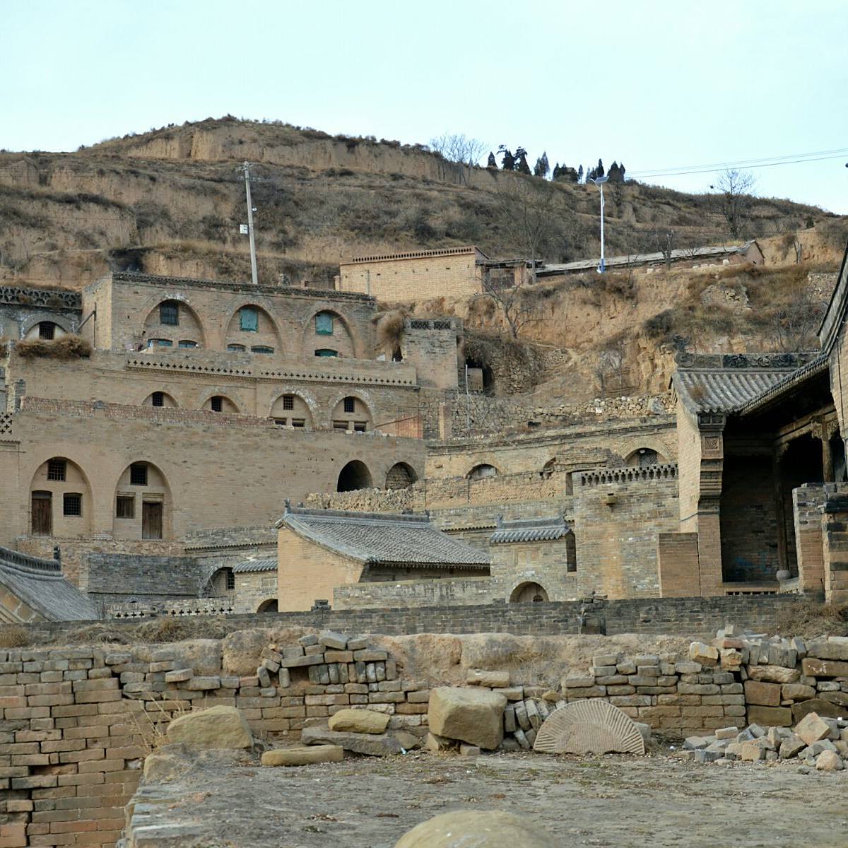 A scenic view of Linfen Shijiagou Ancient Buildings