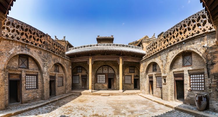 A scenic view of Linfen Shijiagou Ancient Buildings