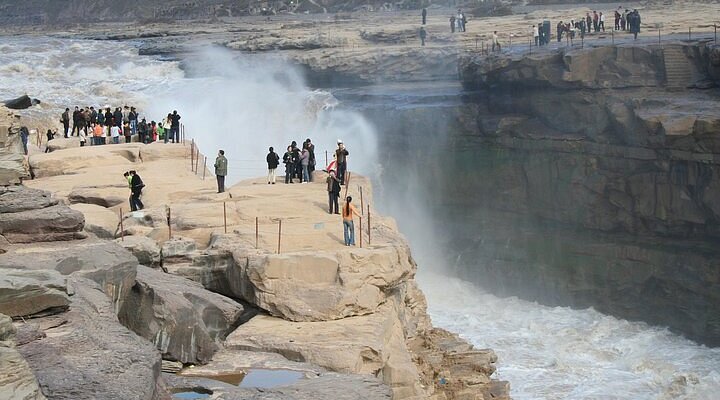 A scenic view of Linfen Shizitan Site