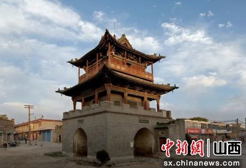 A scenic view of Linfen Xixian Drum Tower
