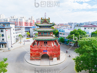 A scenic view of Linfen Xixian Drum Tower